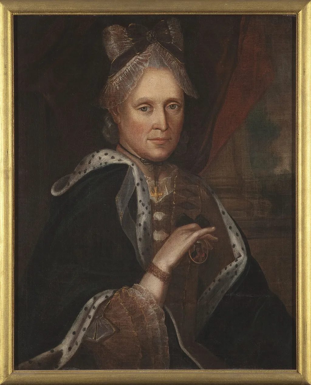Portrait of Krystyna née Chrzanowska 1.v. Machwicz, 2.v. Kościa, wife of Jan (ca. 1705–after 1761), by Unknown, oil, 1761