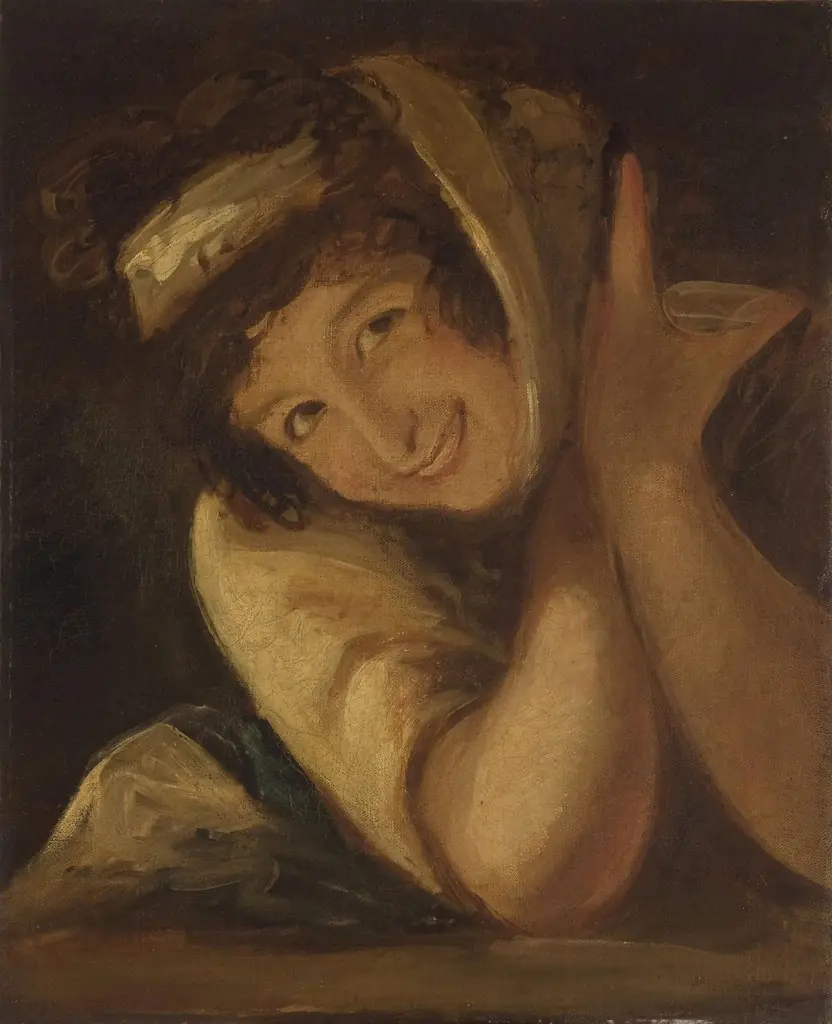 Portrait of Lady Hamilton as a Bacchante, by Unknown