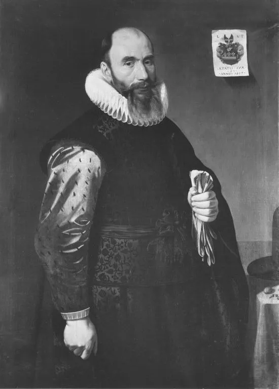 Portrait of Lambert van Twenhuysen (....-1627), by Unknown, oil, 1617