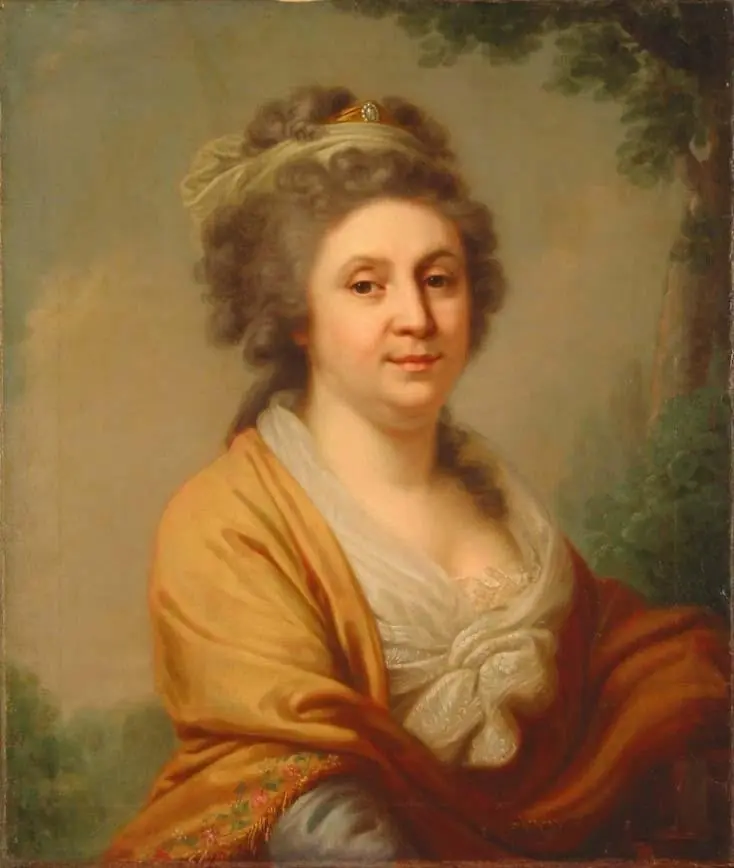 Portrait of Lazareva, by Unknown