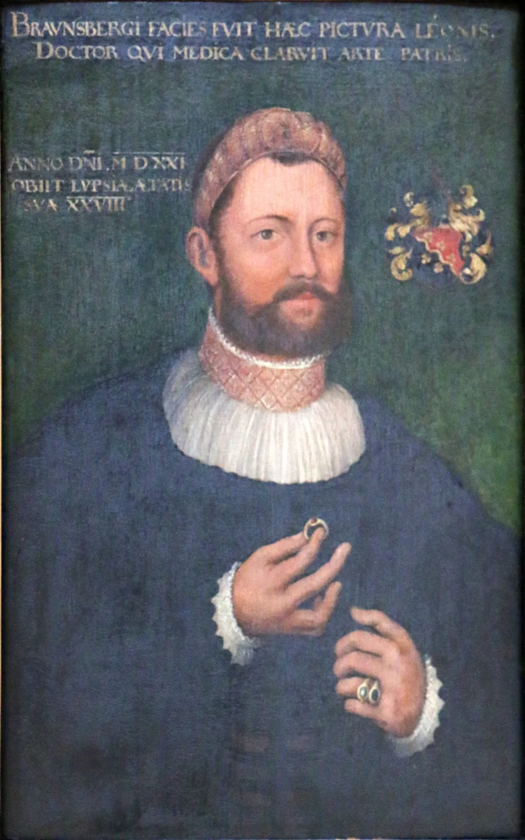 Portrait of Leon Braunsberg, by Unknown, oil, 1521