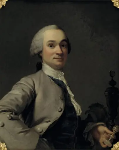 Portrait of Lorenz Spengler, Ivory Turner and Curator of the Royal Danish Kunstkammer, by Unknown