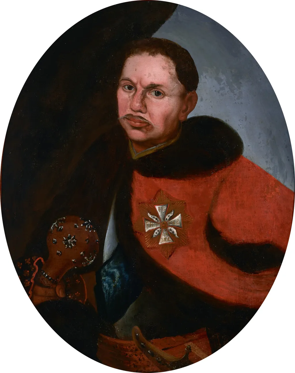 Portrait of Ludwik Konstanty Pociej (1664–1730), Grand Hetman of Lithuania, by Unknown, oil, 1770