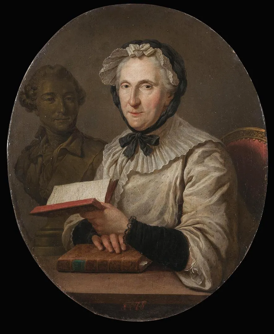 Portrait of Madame Geoffrin, by Unknown, oil, 1750