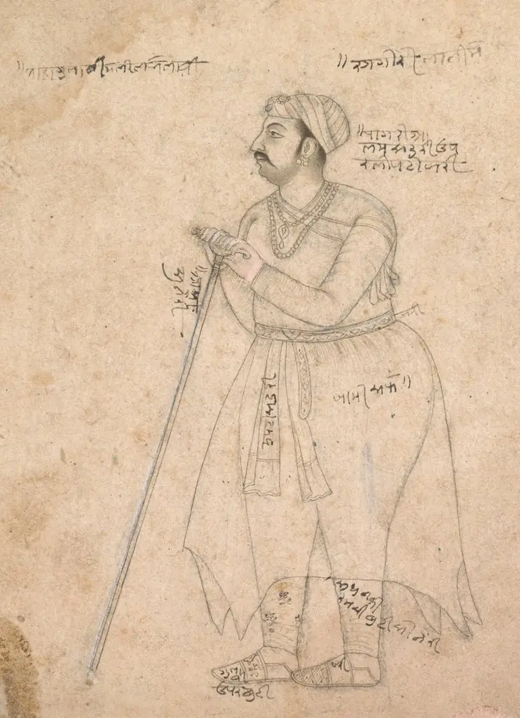 Portrait of Maharaja Rai Singh of Bikaner (reigned 1574-1612), by Unknown