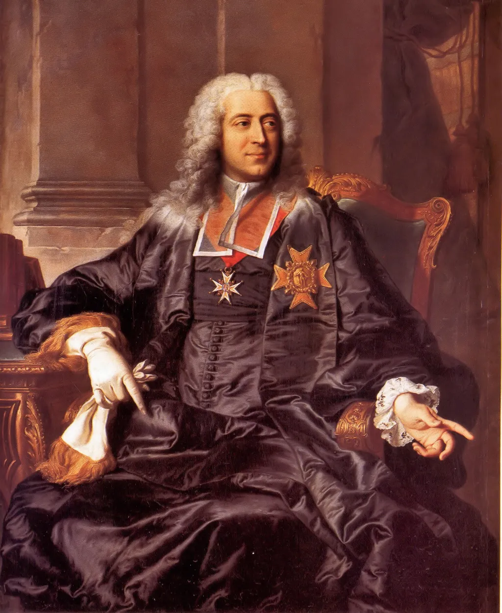 Portrait of Marc-Pierre de Voyaer de Paulmy, comte d'Argenson (1696-1764), by Unknown, oil, 1737