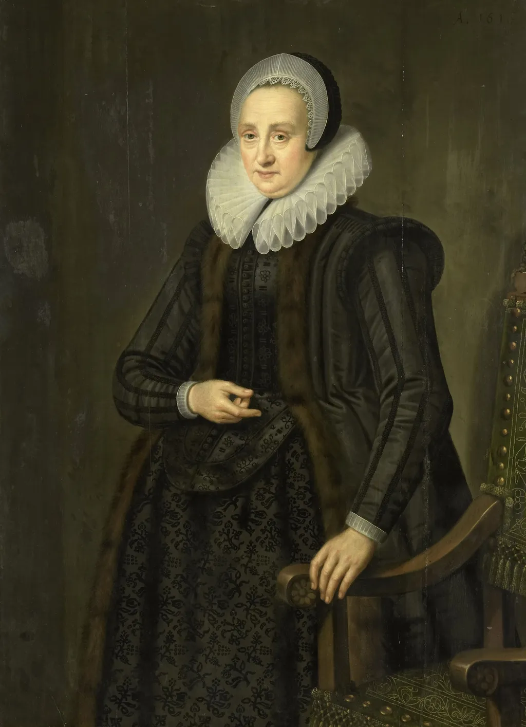 Portrait of Margarita Cassier, by Unknown, oil, 1616