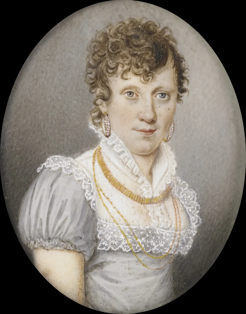 Portrait of Maria Elisabeth Schreiber (1765-1822), by Unknown, ivory, 1810