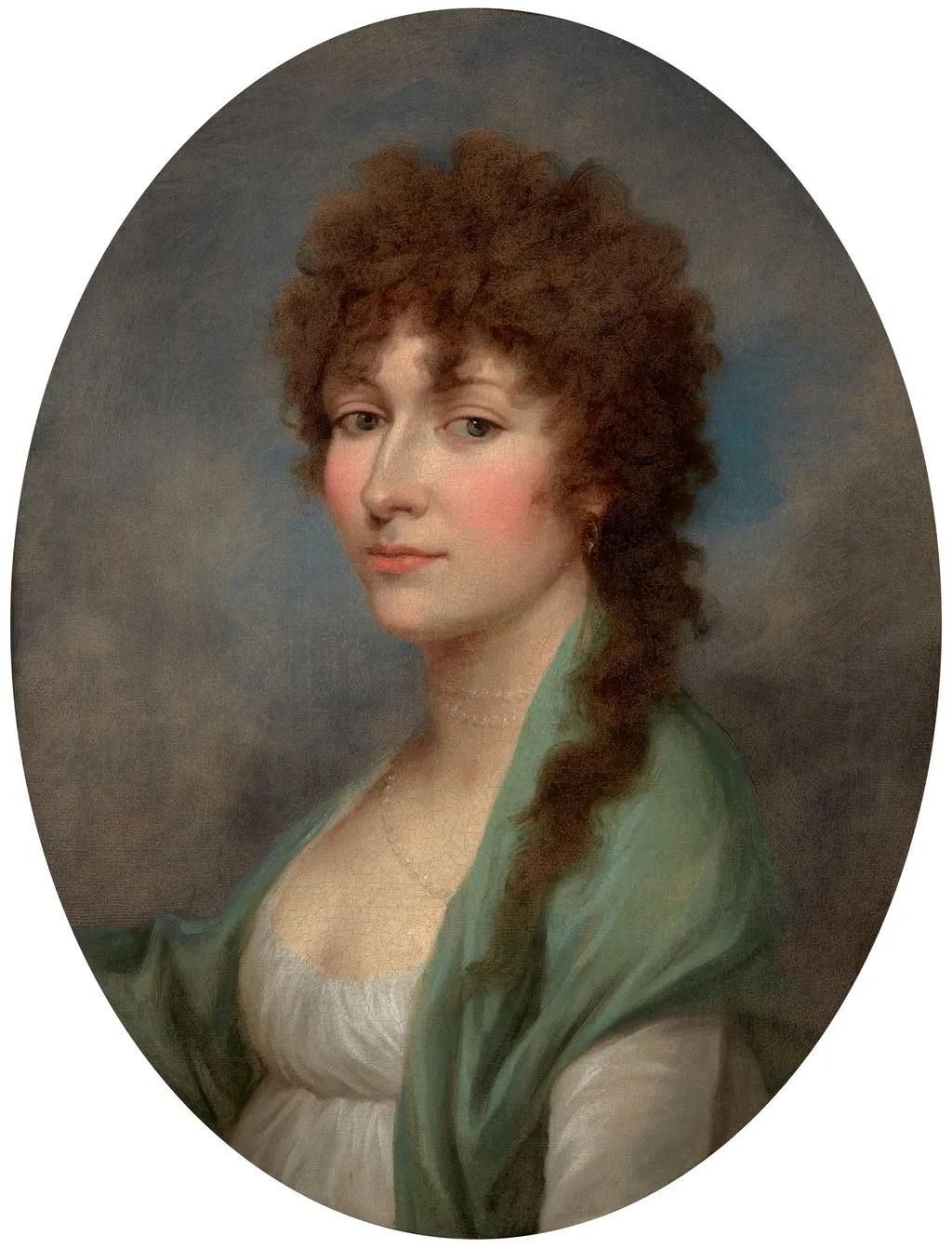 Portrait of Maria Grabowska, by Unknown, oil, 1799