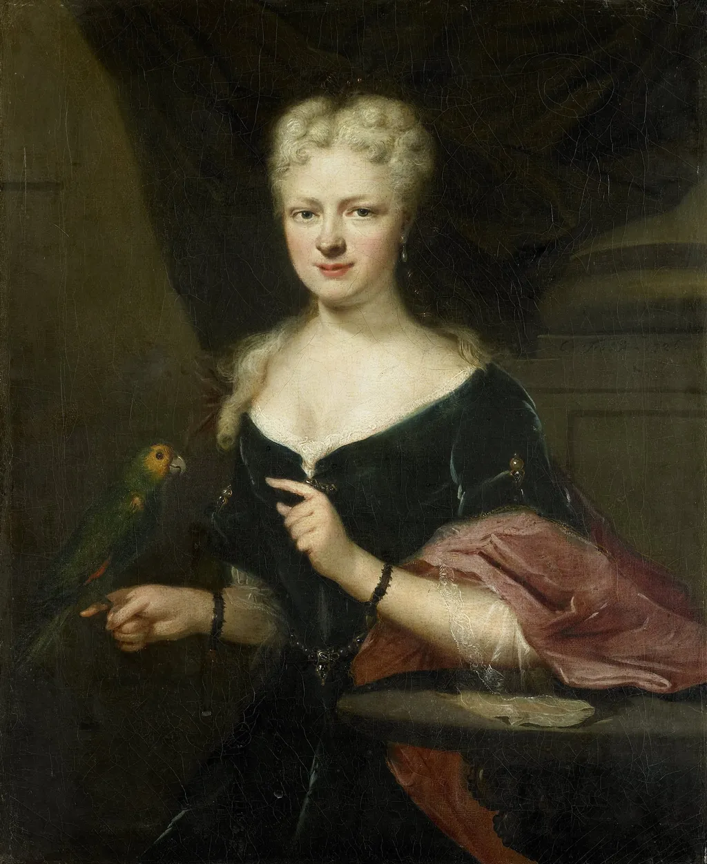 Portrait of Maria Magdalena Stavenisse, Wife of Jacob de Witte of Elkerzee, Councilor of Zierikzee, by Unknown, unspecified, 1726