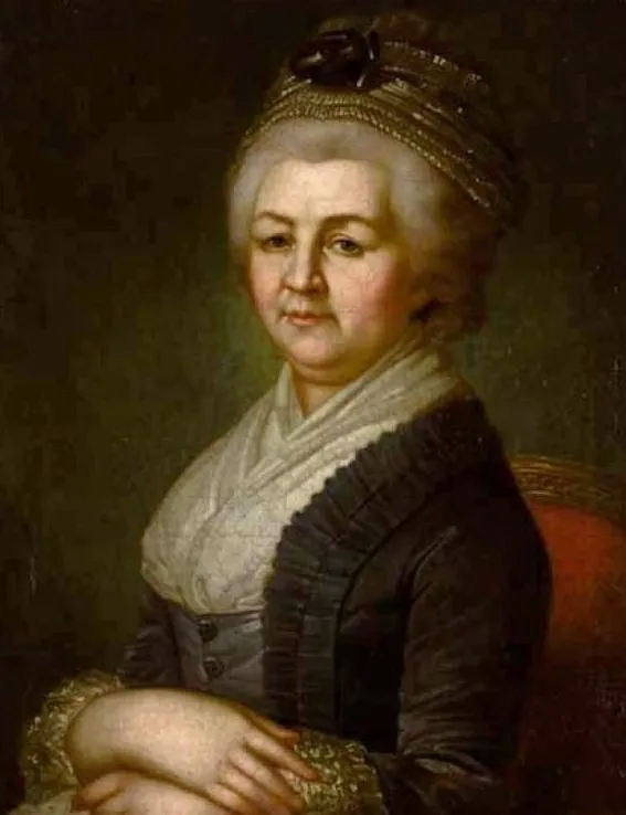 Portrait of Maria Perekusikhina, by Unknown, oil, 1798