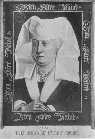Portrait of Marie de Pacy, wife of Barthélemy Alatruye (?-1466), by Unknown
