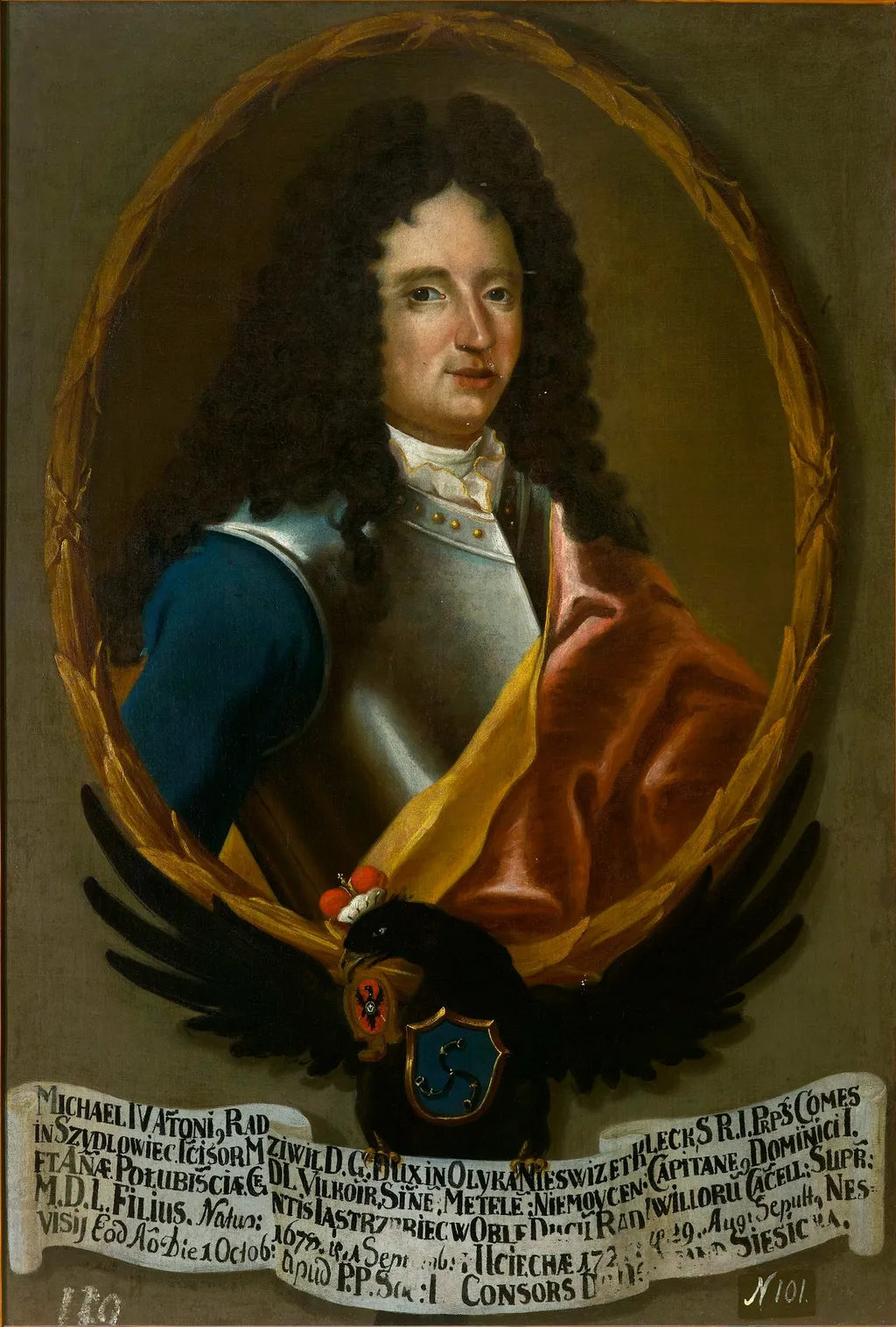 Portrait of Michał IV Antoni Radziwiłł (1687–1721), by Unknown, oil, 1735