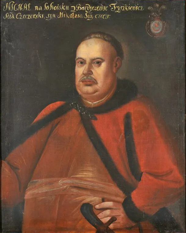 Portrait of Michał Tyszkiewicz, Leliwa coat of arms (?–before 1703), starosta of Chachersk, by Unknown, oil, 1797