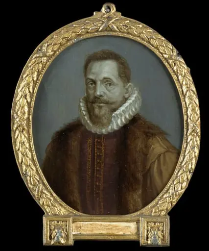 Portrait of Petrus Bertius, Professor at Leiden, by Unknown, 1716