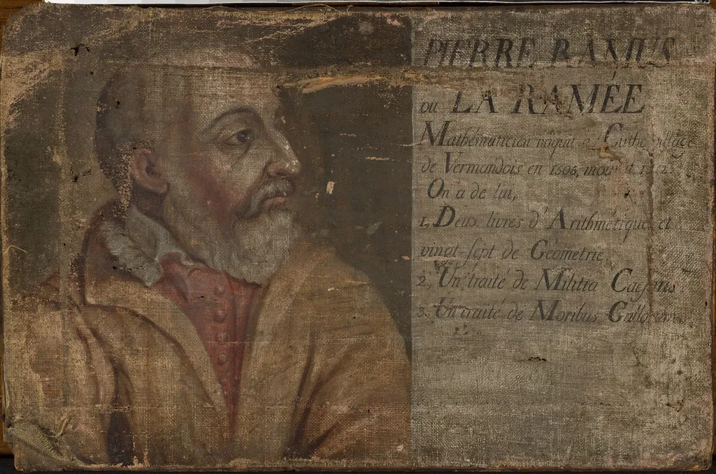 Portrait of Petrus Ramus, mathematician, by Unknown, oil, 1775