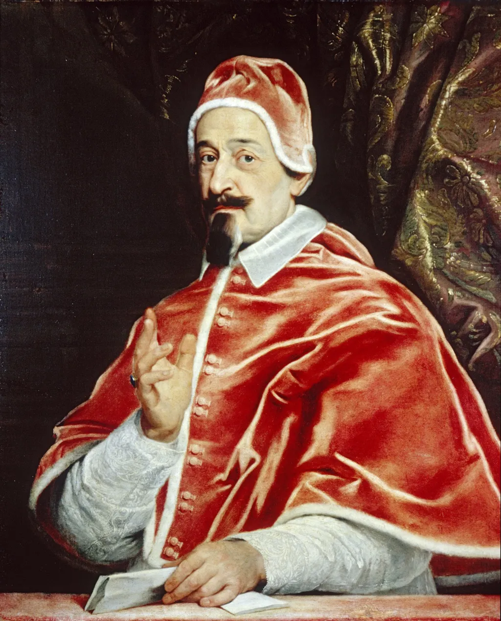 Portrait of Pope Alexander VII (Fabio Chigi), by Unknown, oil, 1667