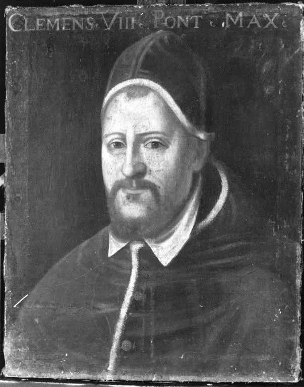 Portrait of Pope Clement VIII Aldobrandini, by Unknown, unspecified, 1596