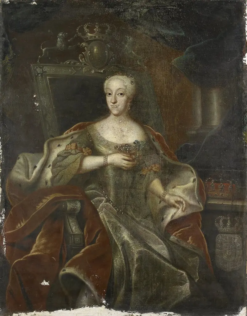 Portrait of Princess Charlotte Amalie, Daughter of Frederick IV, King of Denmark, by Unknown