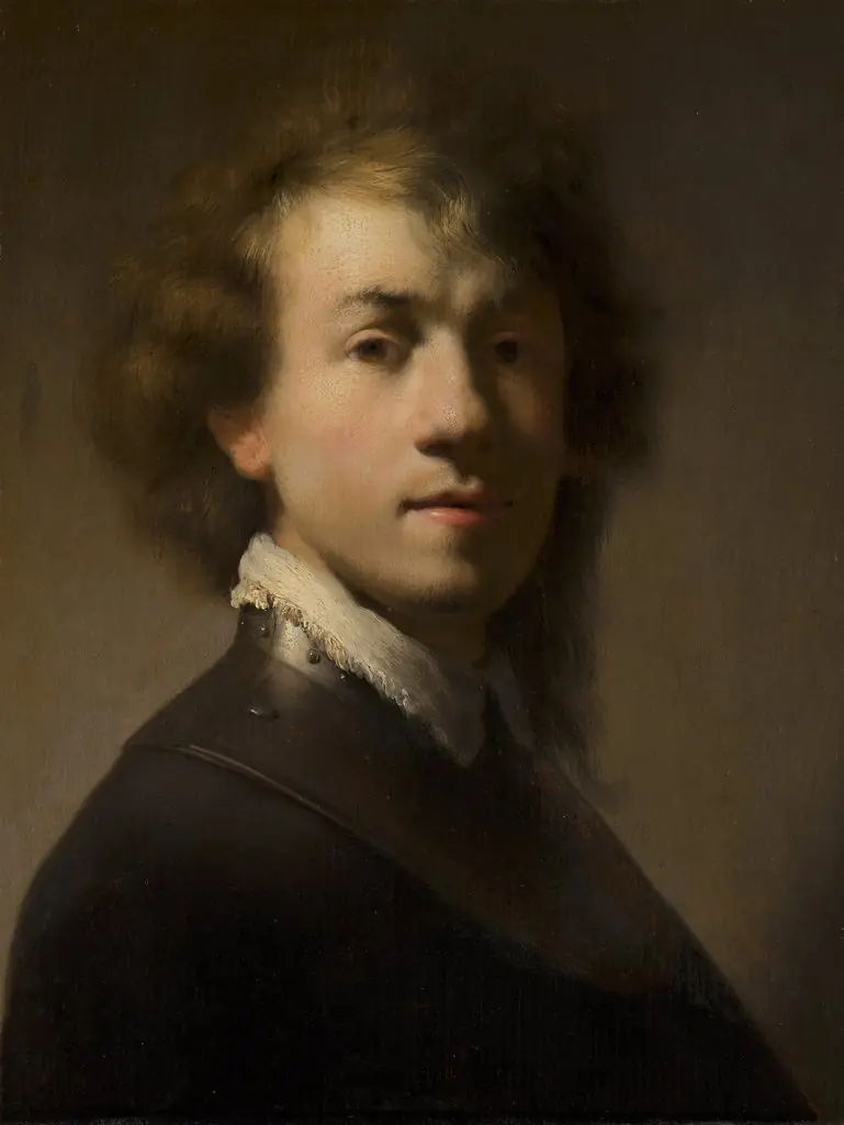Portrait of Rembrandt with a gorget, by Unknown