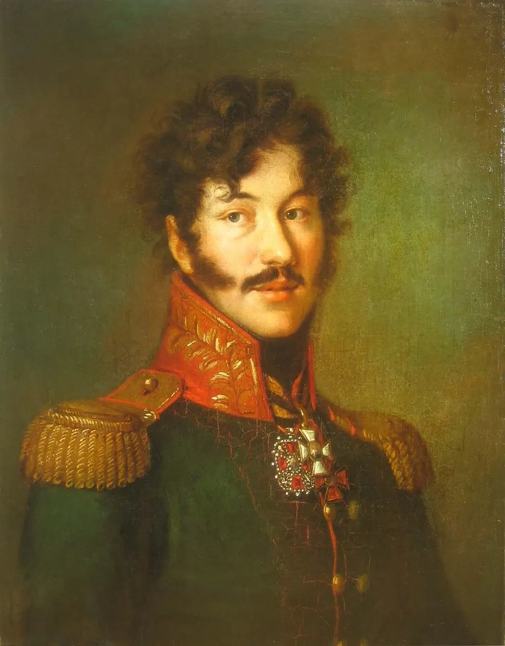 Portrait of S.N.Lanskoy, by Unknown, oil, 1813