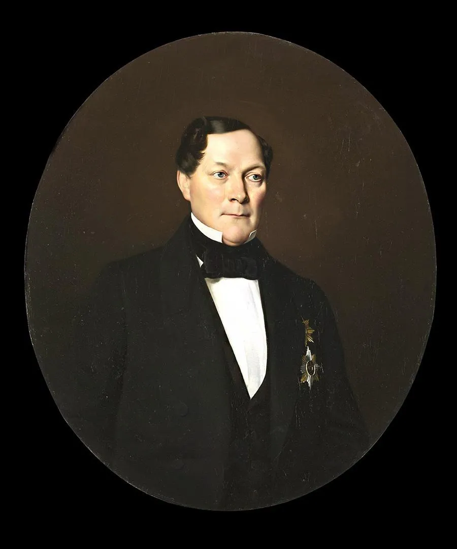 Portrait of Senator Ivan Aprelev, by Unknown, oil, 1859