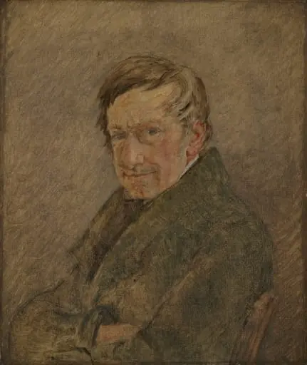 Portrait of the Animal Painter C.D. Gebauer, by Unknown