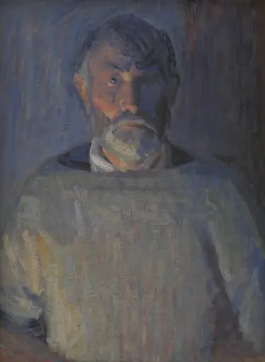 Portrait of the Artist. Lamplight, by Unknown