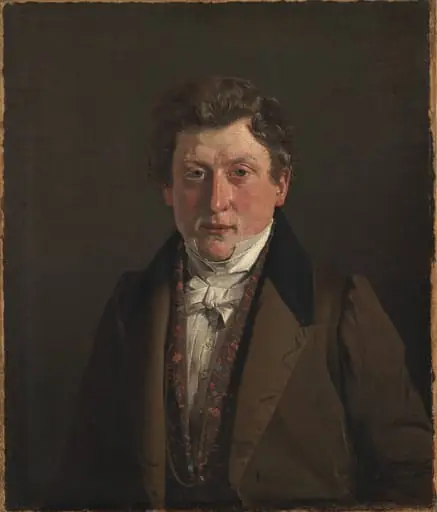 Portrait of the Artist´s Cousin and Brother-in-Law, the Grocer Christian Petersen, by Unknown