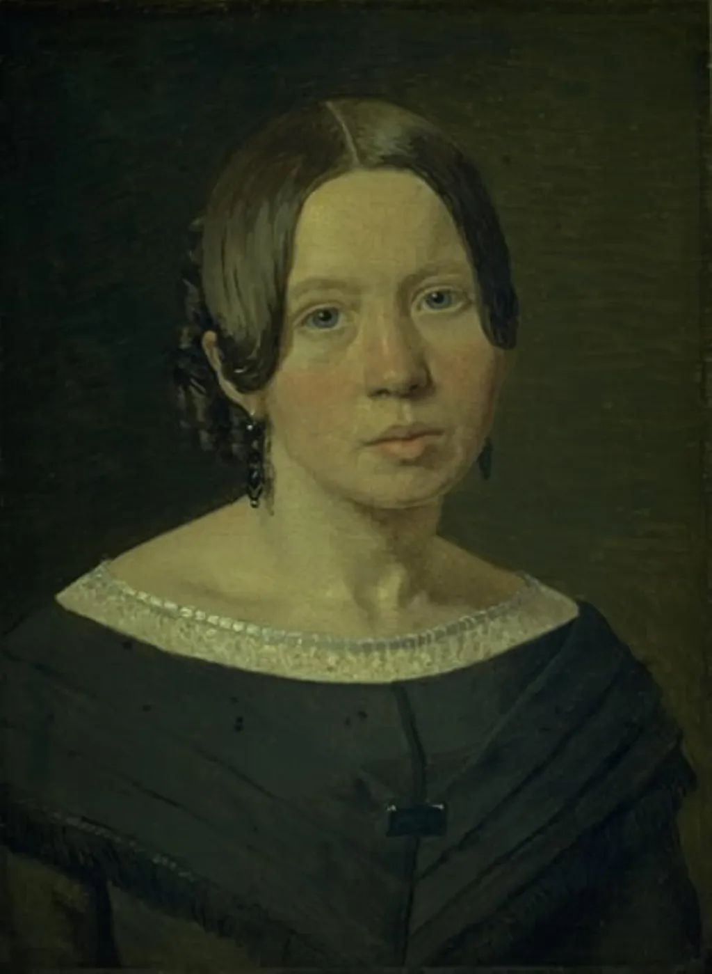 Portrait of the Artist´s Sister-in-Law Johanne Elisabeth Købke, née Sundbye, by Unknown, unspecified, 1842