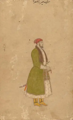 Portrait of the Courtier Mirza Muizz, by Unknown