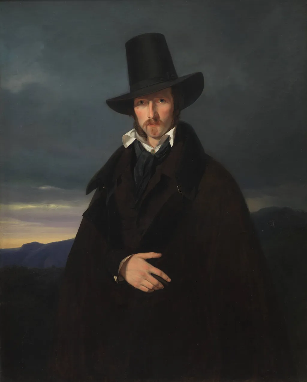 Portrait of the German Painter Wilhelm von Kaulbach, by Unknown, unspecified, 1832