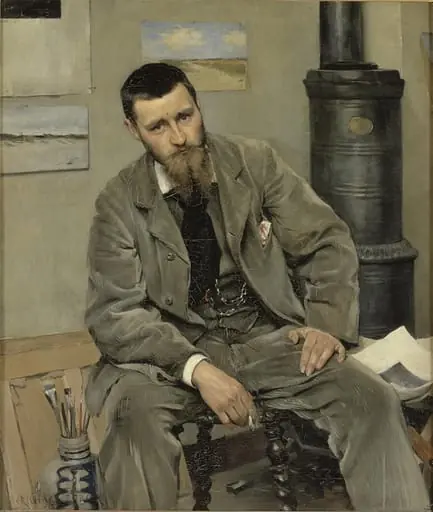Portrait of the Painter Nils Kreuger, by Unknown