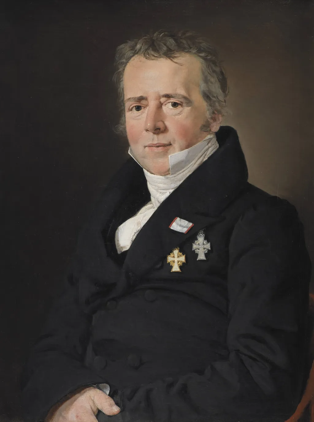 Portrait of the Scientist Hans Christian Ørsted, by Unknown, unspecified, 1832