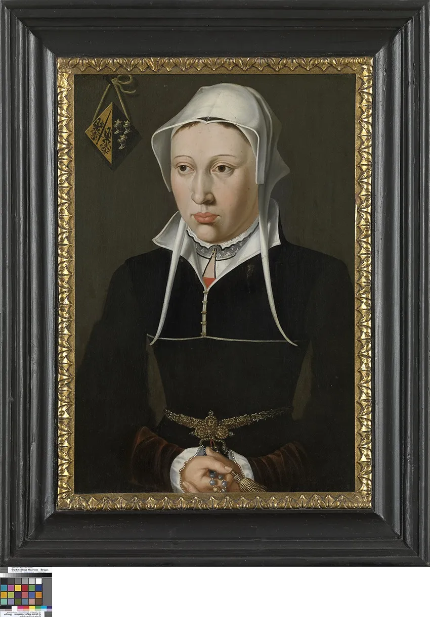 Portrait of the wife of Jan de Fevere, by Unknown, oil, 1540