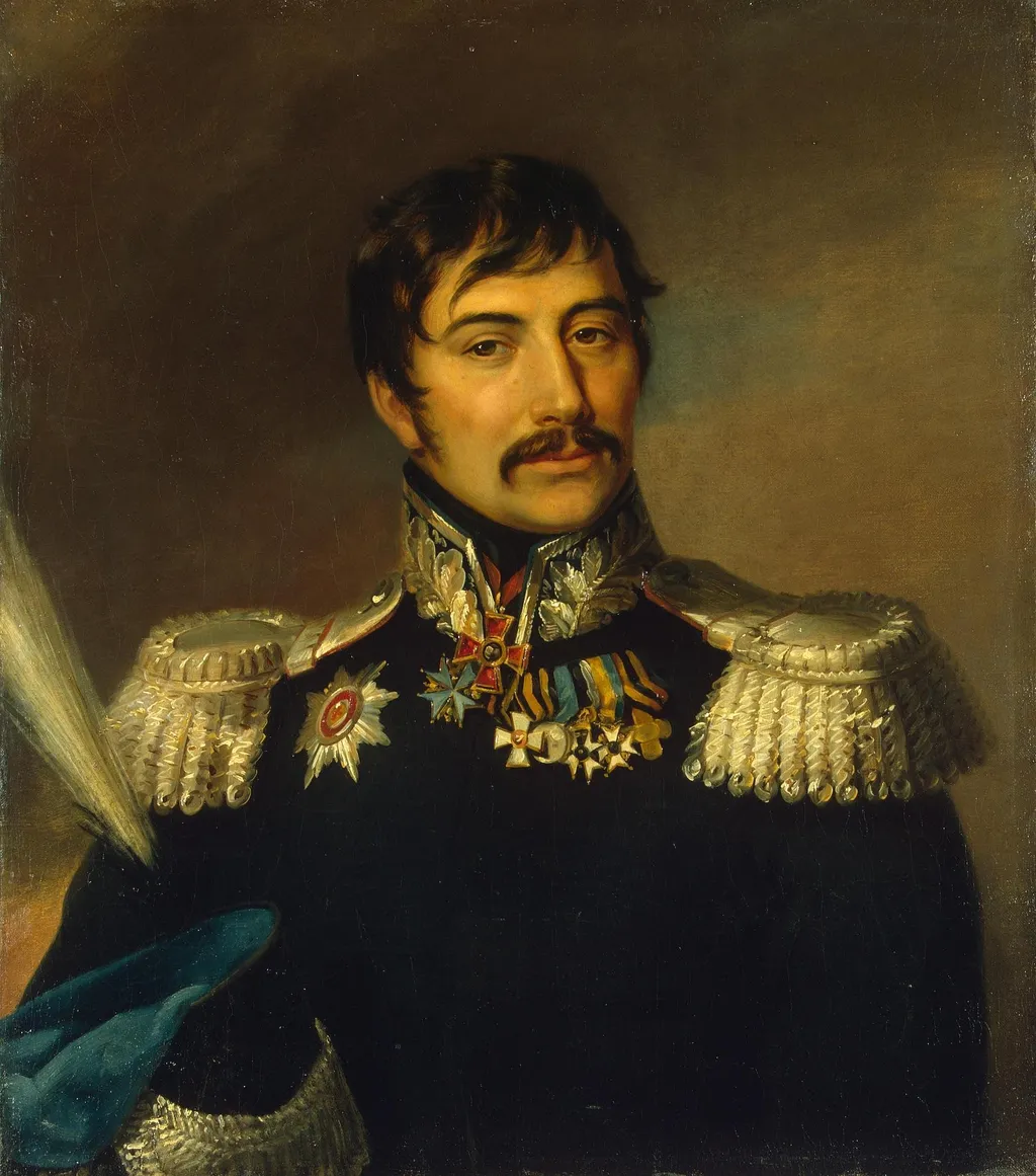 Portrait of Timofey D. Grekov (1770-1831), by Unknown, oil, 1824