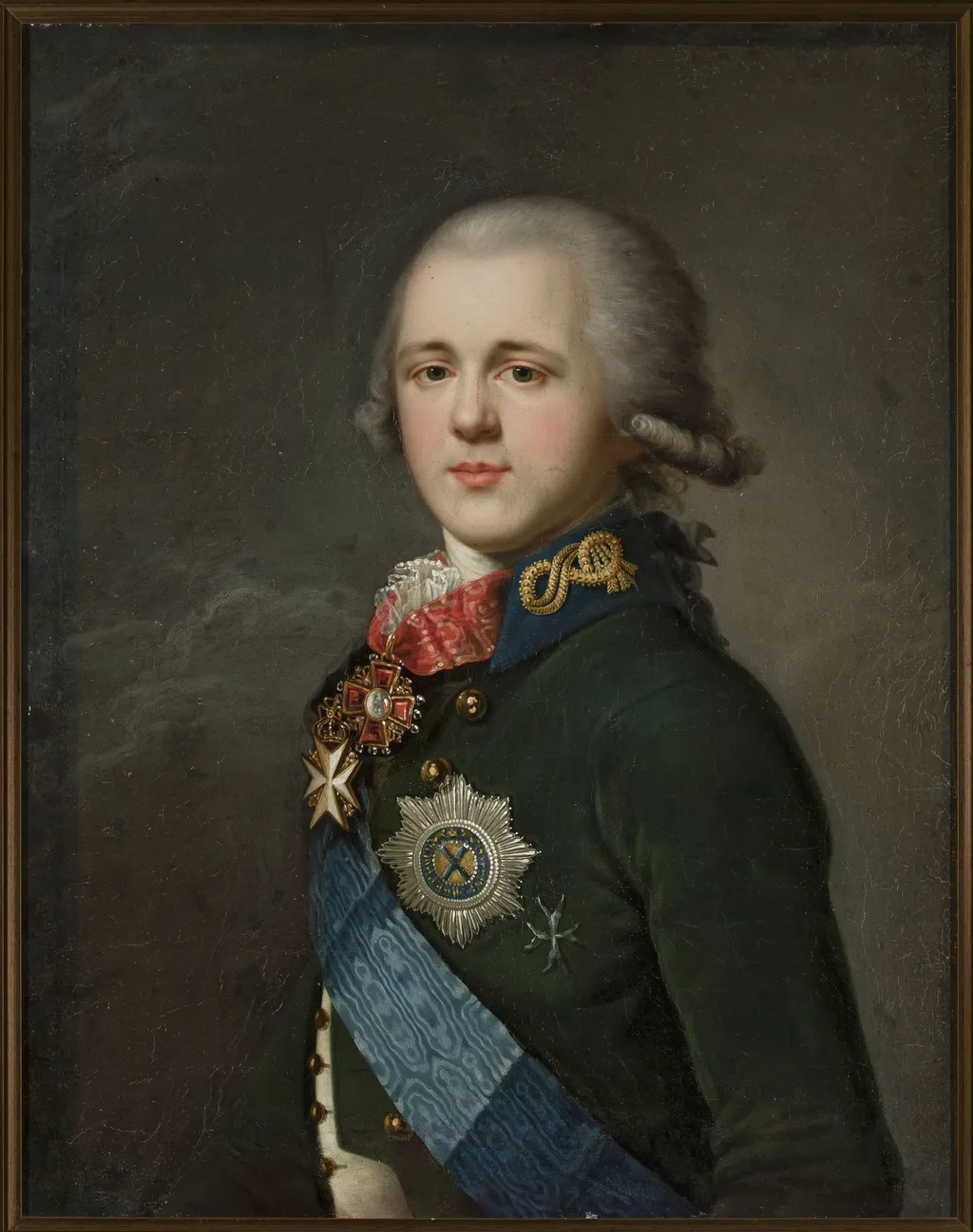Portrait of Tsar Alexander I, by Unknown, oil, 1810