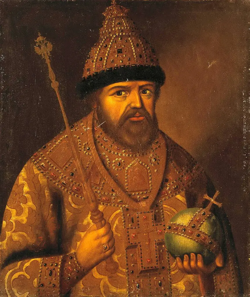 Portrait of Tsar Alexei Mikhailovich, by Unknown