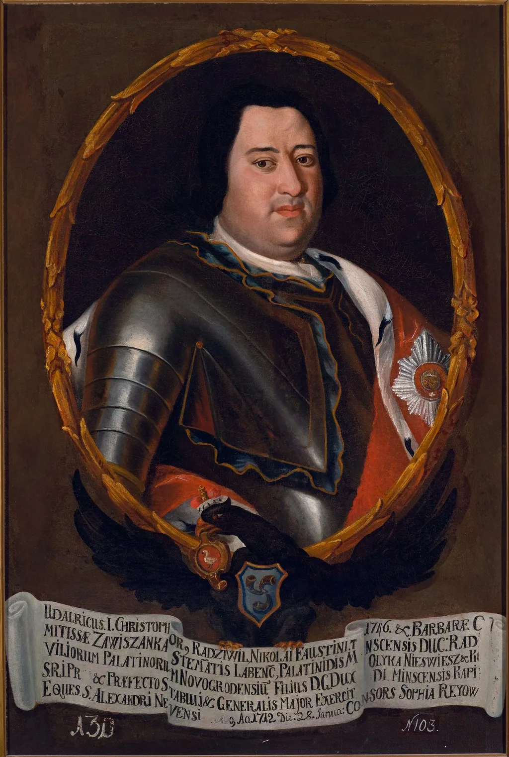 Portrait of Udalryk I Krzysztof Radziwiłł (1712–1770), by Unknown, oil, 1744