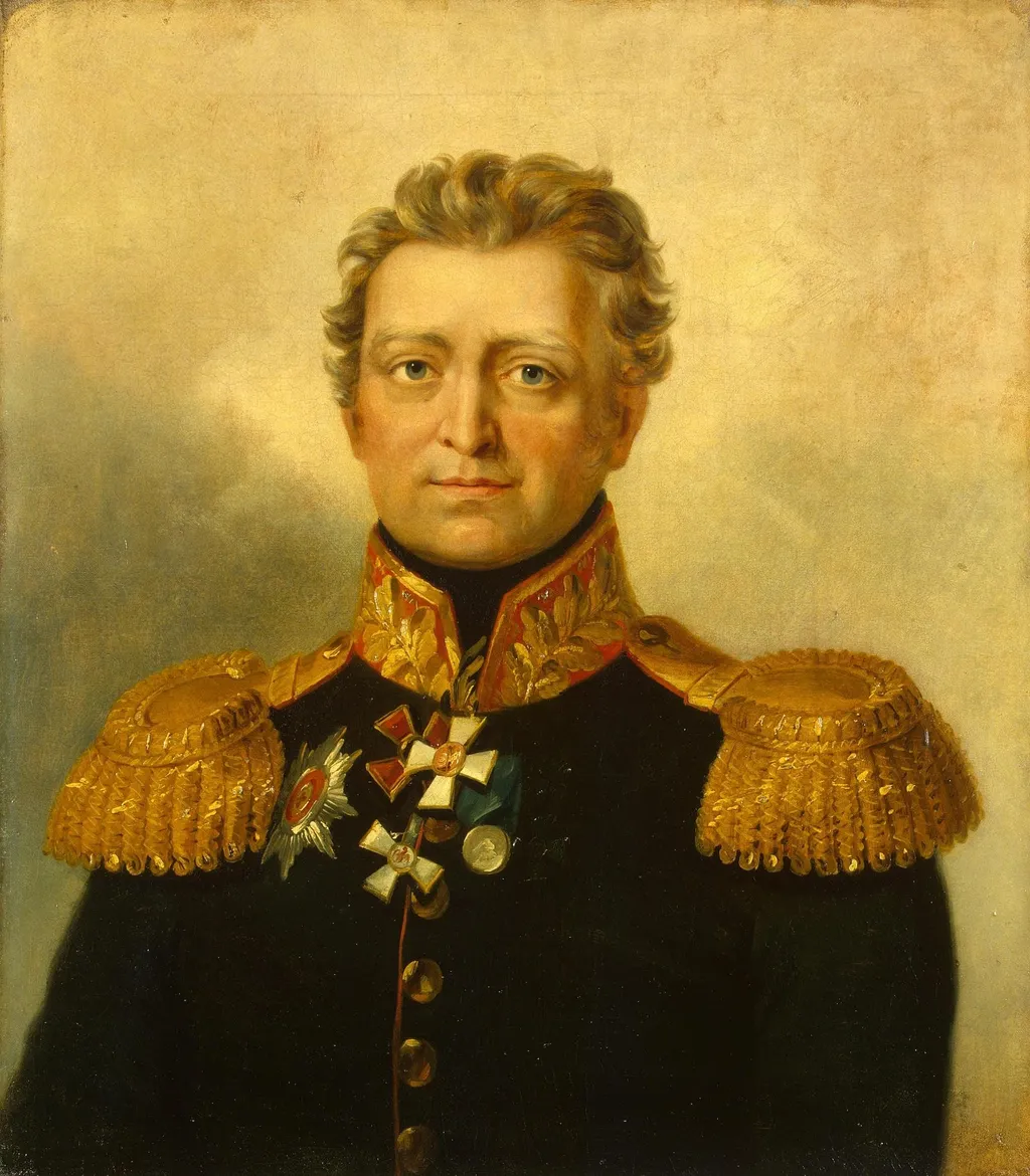Portrait of Vasily I. Harpe (1765-1814), by Unknown, oil, 1823