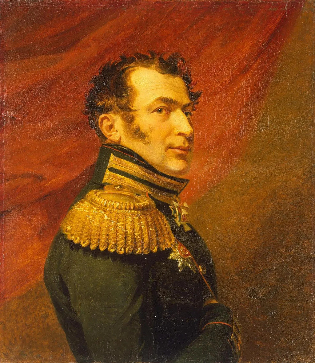 Portrait of Vasily N. Shenshin (1784-1831), by Unknown, oil, 1822