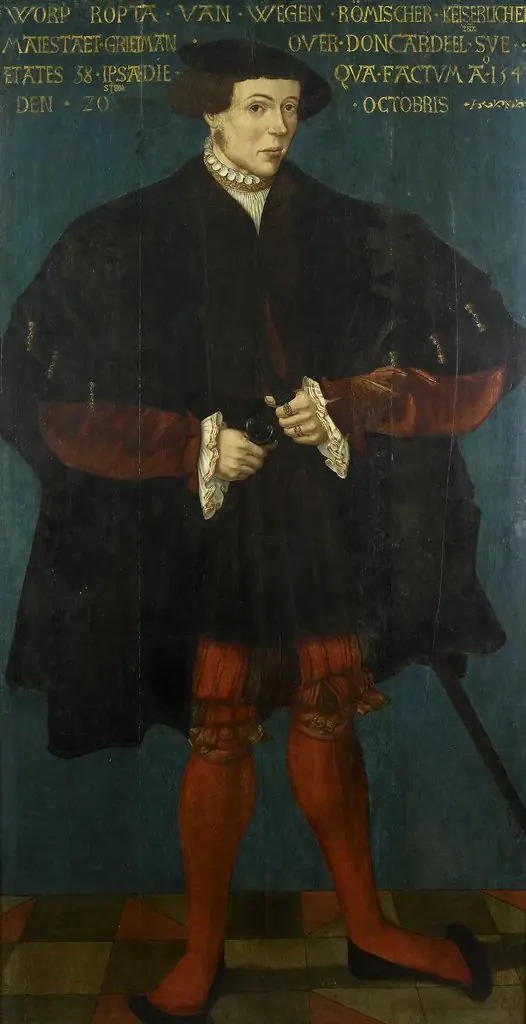 Portrait of Worp van Ropta, Chief Magistrate of East Dongeradeel, by Unknown