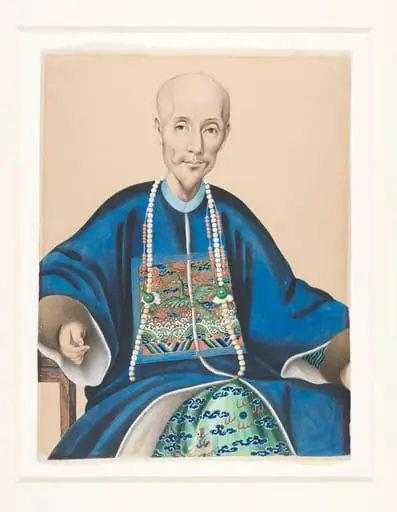 Portrait of Wu Bingjian (Howqua), by Unknown