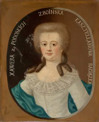 Portrait of Xawera Zboińska née Podoska, chatelaine of Raciąż, by Unknown, 1800