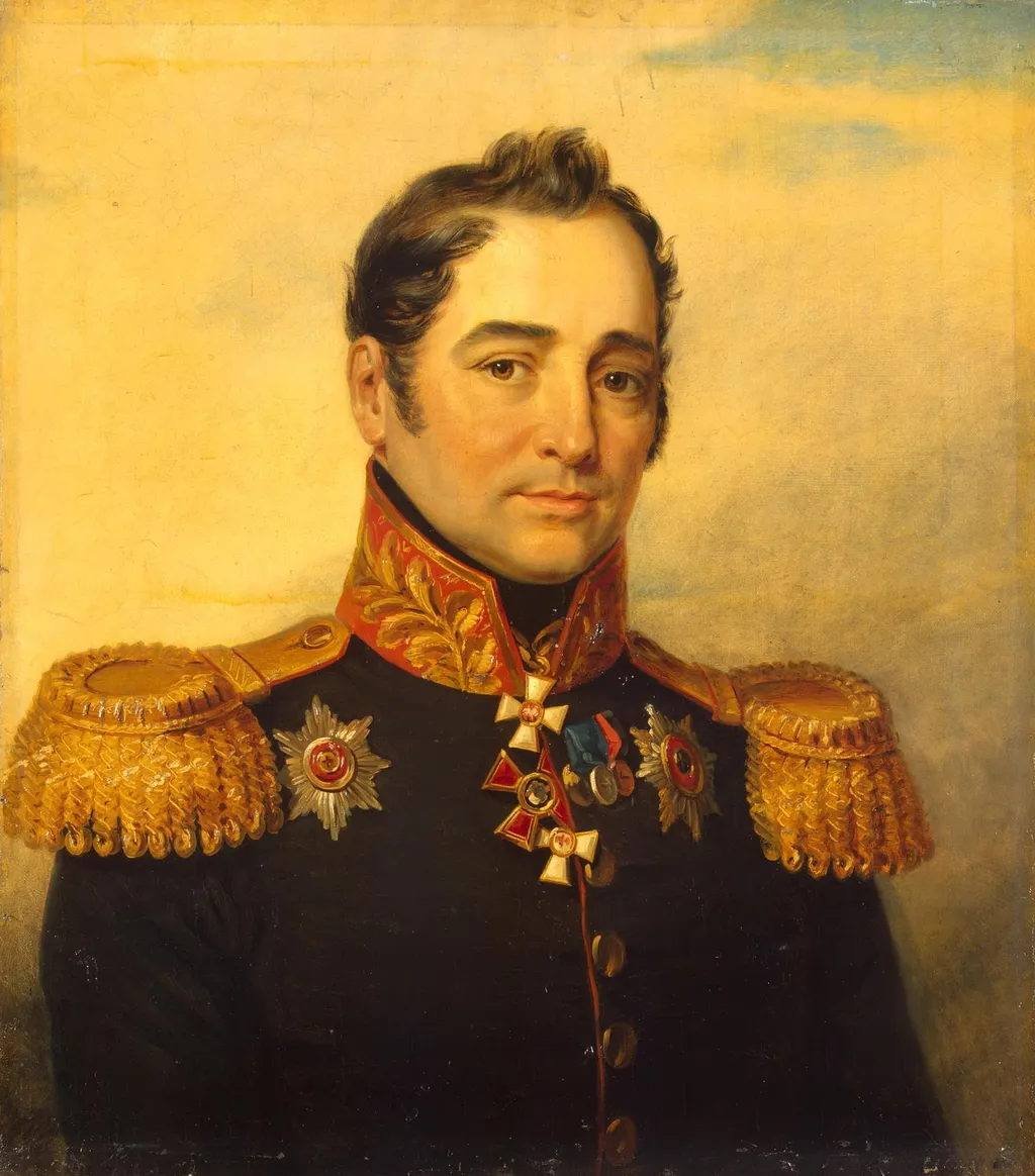 Portrait of Yegor I. Vlastov (1769/70-1837), by Unknown, oil, 1824