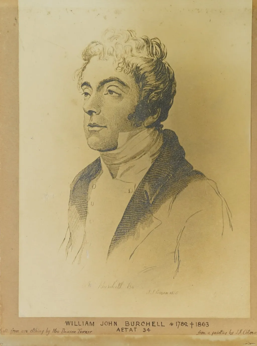 Porträt von William John Burchell, by Unknown, 1850