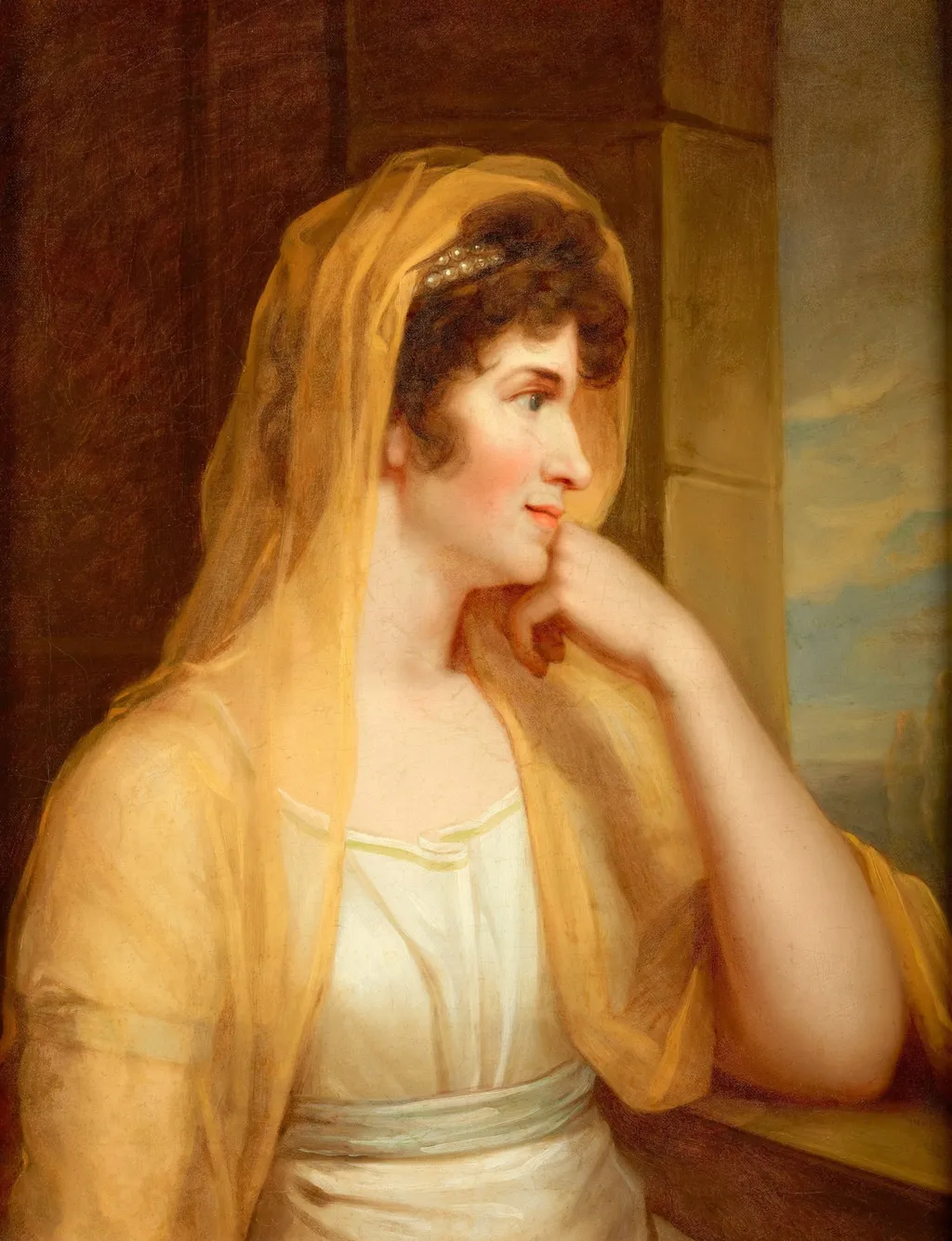 Portret hr. Petroneli z Jabłonowskich Wodzickiej, żony Józefa (1777-1859), by Unknown, oil, 1810