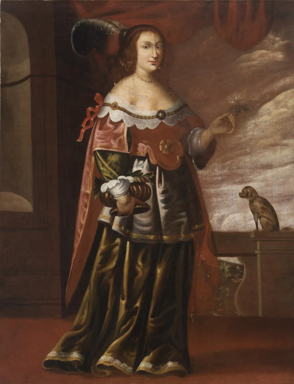 Portret kobiety (rzekomo Ostrogskiej), by Unknown, oil, 1650