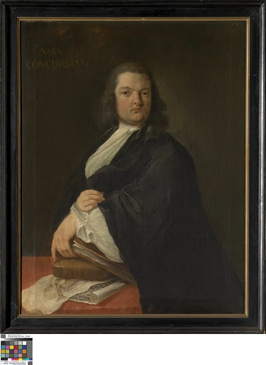Portret van Carolus Danckaert, by Unknown, oil, 1701