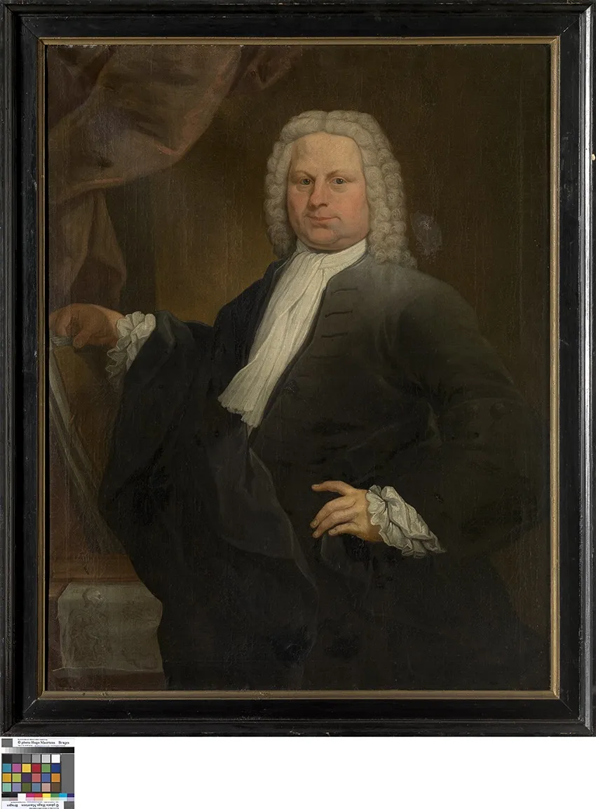 Portret van Carolus van Quaillie, by Unknown, oil, 1735
